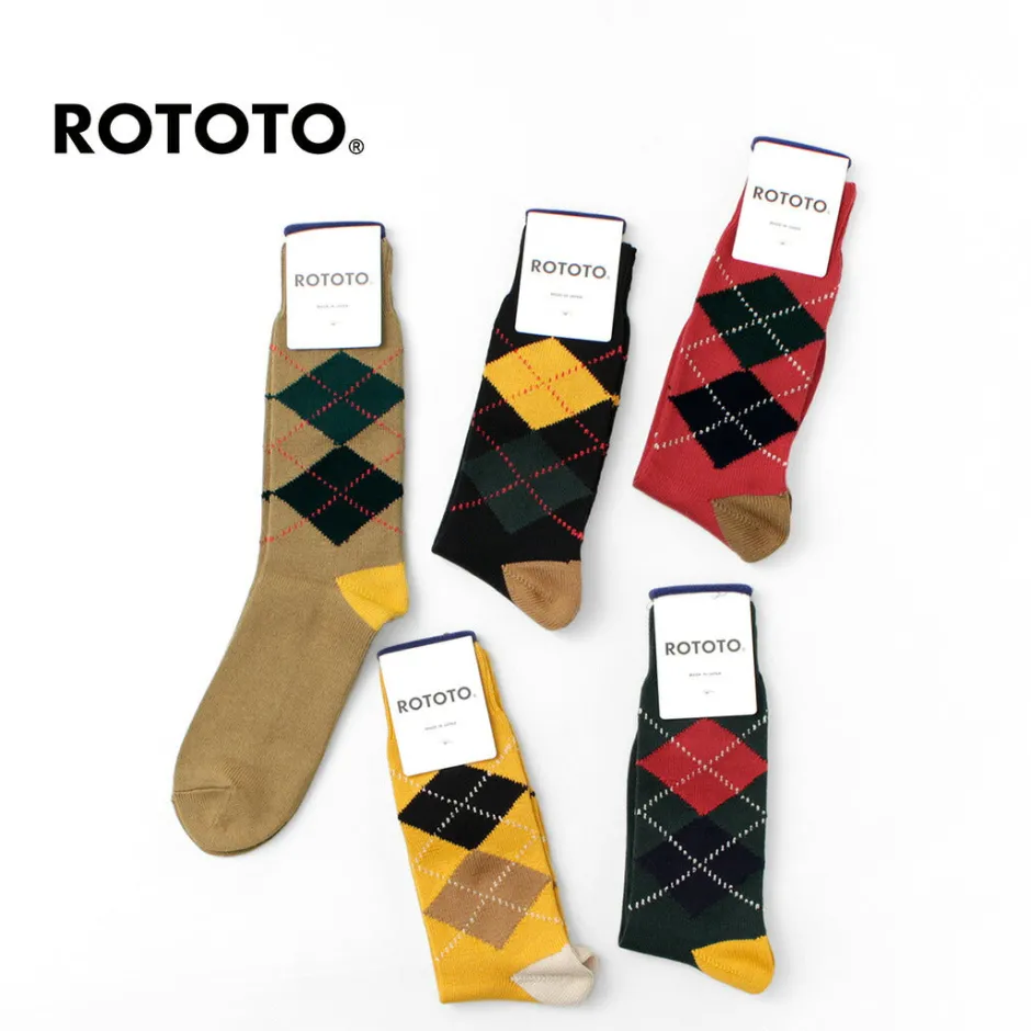 Socks^ROTOTO / Argyle Crew Socks