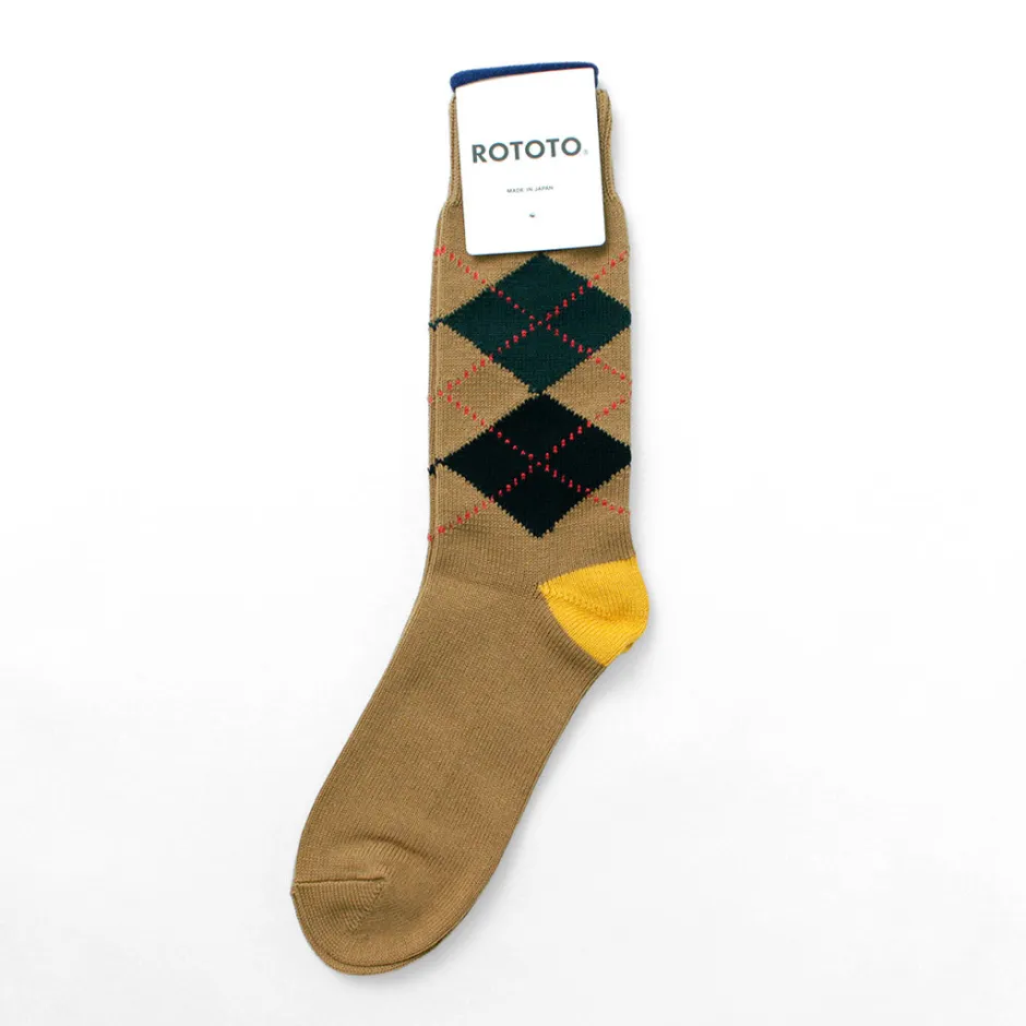 Socks^ROTOTO / Argyle Crew Socks