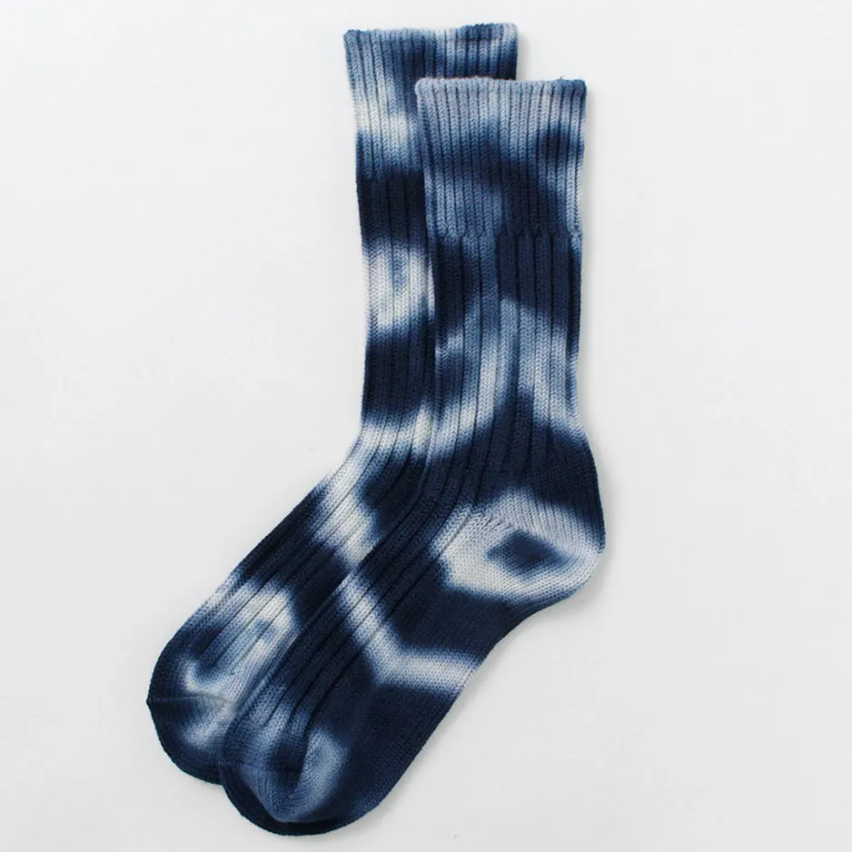 Socks^ROTOTO / Chunky rib crew socks Tie-dye