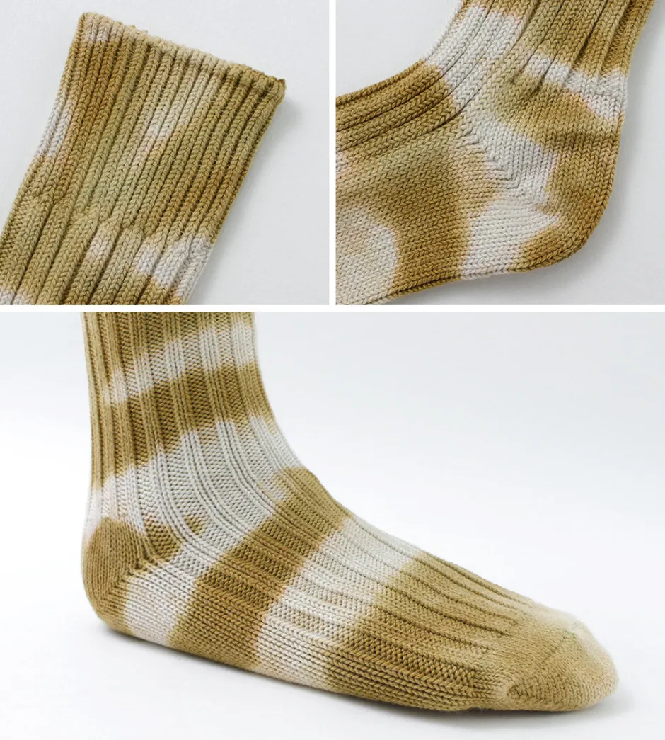 Socks^ROTOTO / Chunky rib crew socks Tie-dye