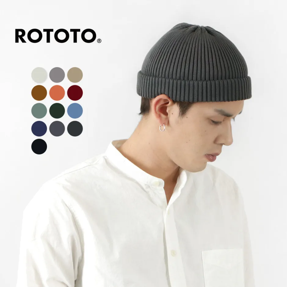 Hats^ROTOTO / Cotton Roll Up Beanie