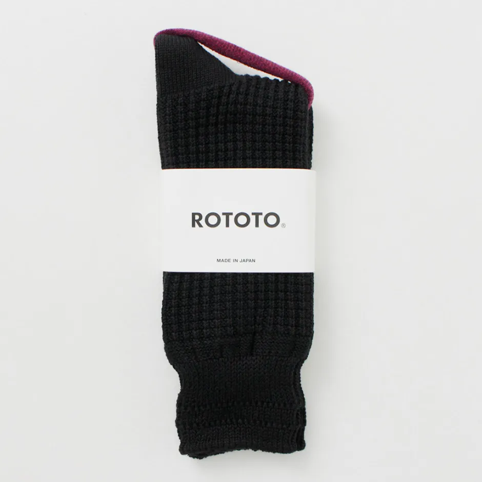 Socks^ROTOTO / Cotton Waffle Crew Socks