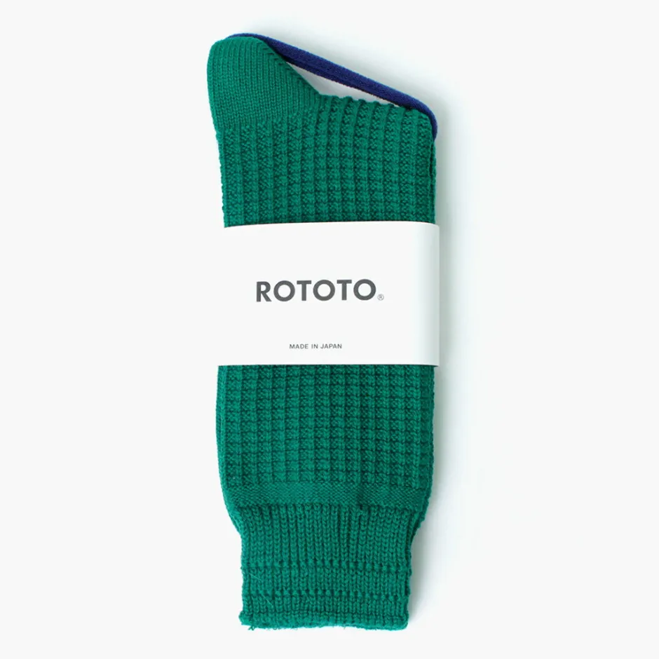 Socks^ROTOTO / Cotton Waffle Crew Socks