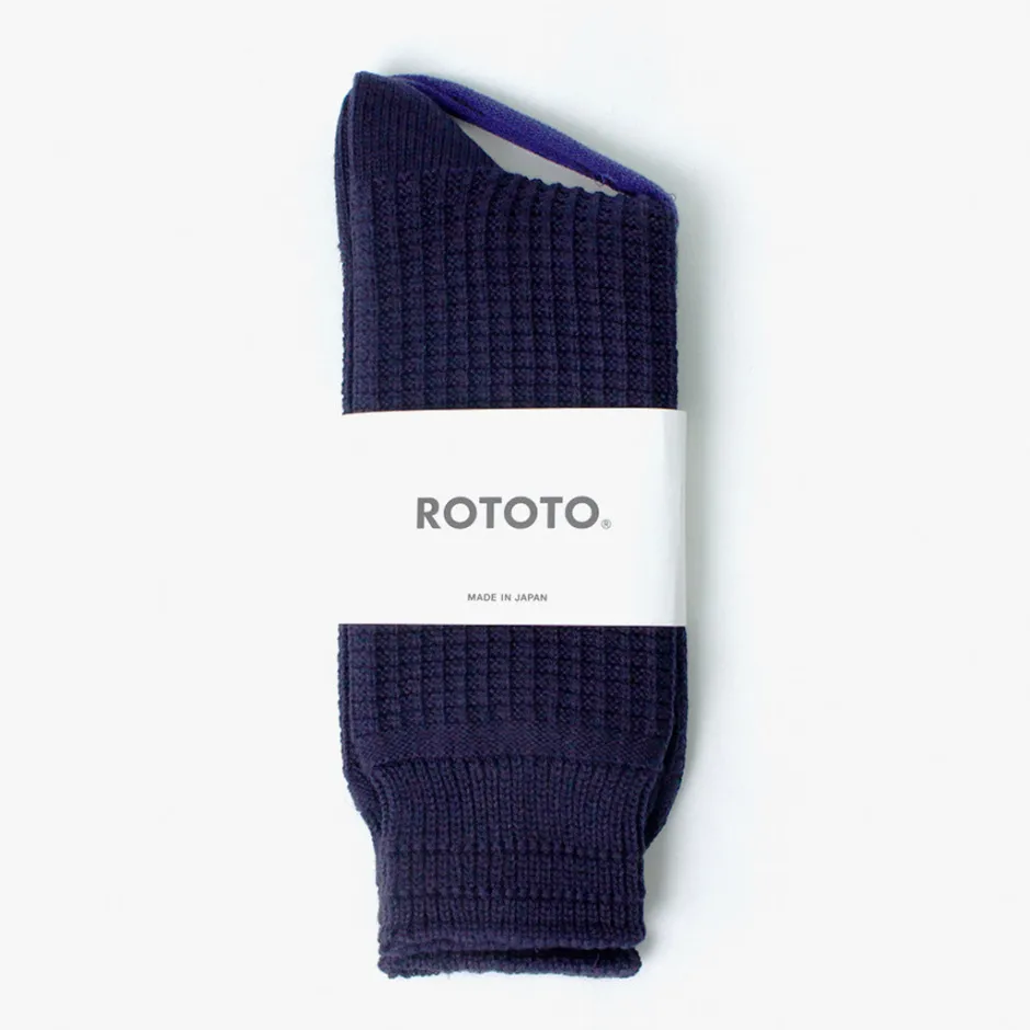 Socks^ROTOTO / Cotton Waffle Crew Socks