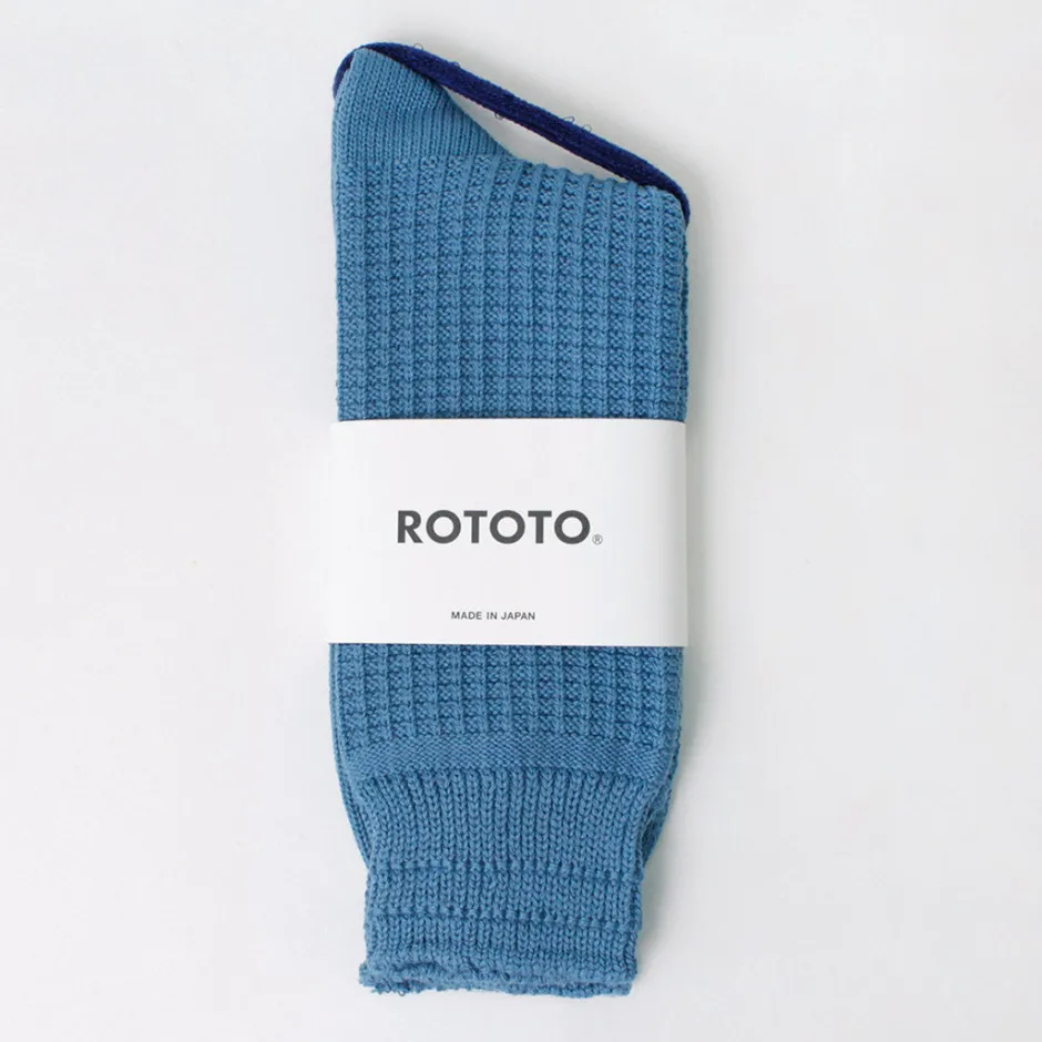 Socks^ROTOTO / Cotton Waffle Crew Socks