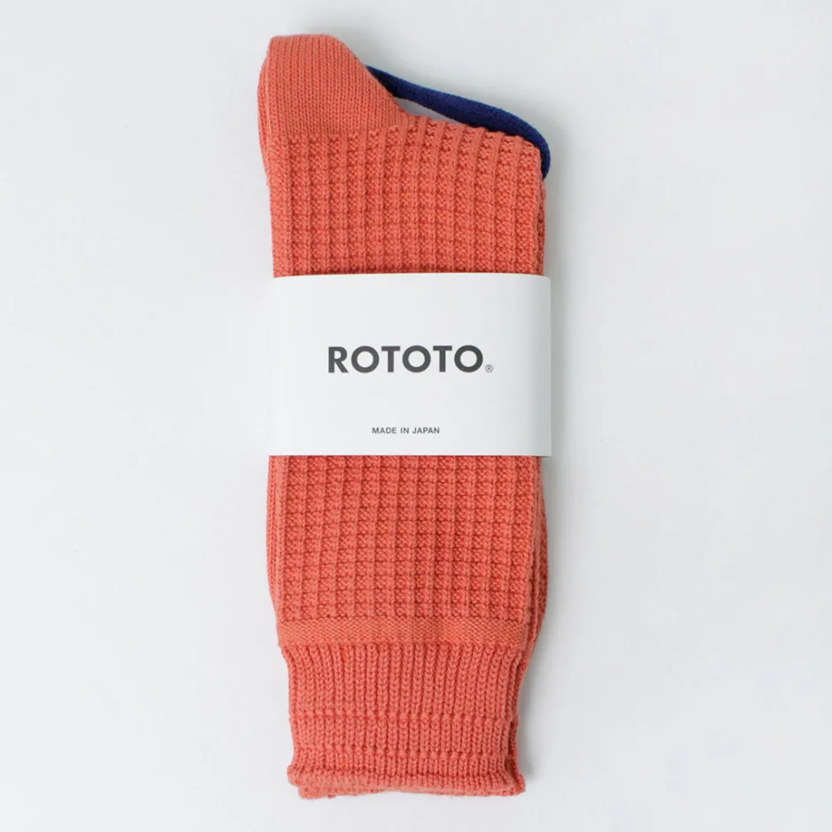 Socks^ROTOTO / Cotton Waffle Crew Socks