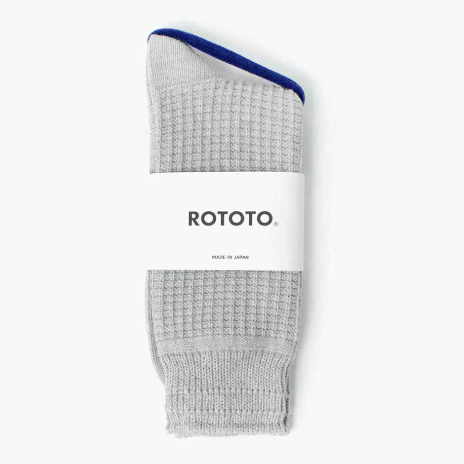 Socks^ROTOTO / Cotton Waffle Crew Socks