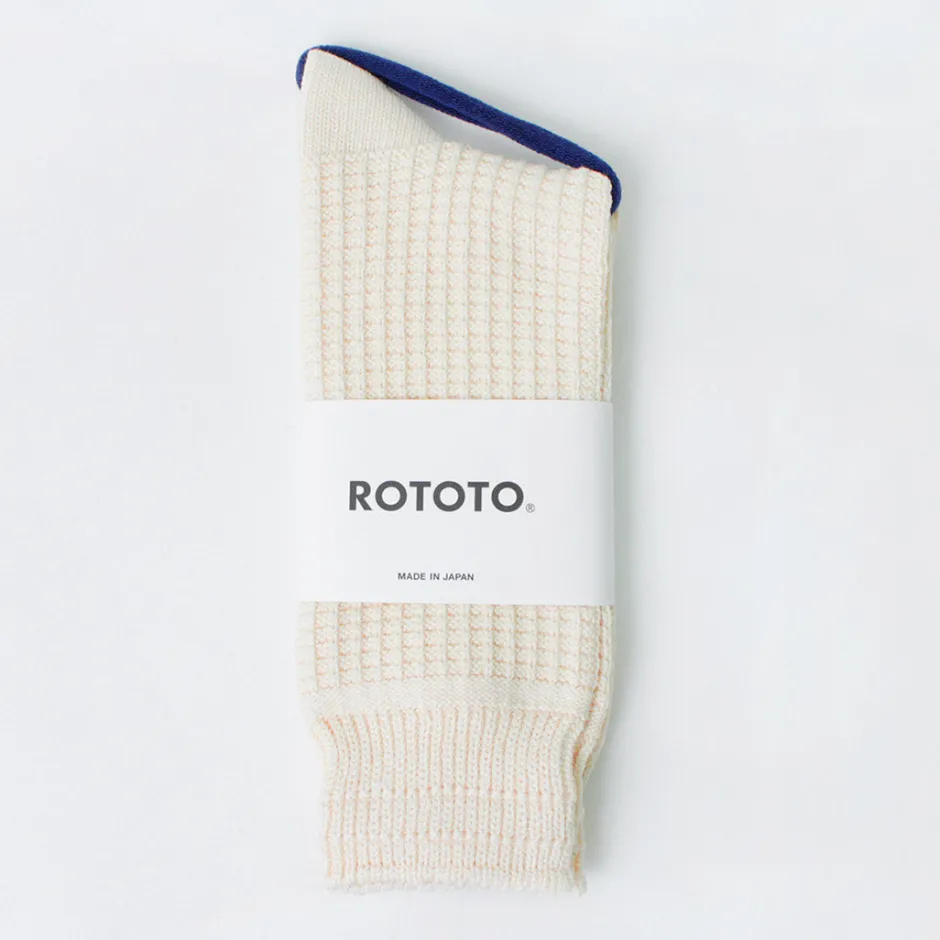Socks^ROTOTO / Cotton Waffle Crew Socks