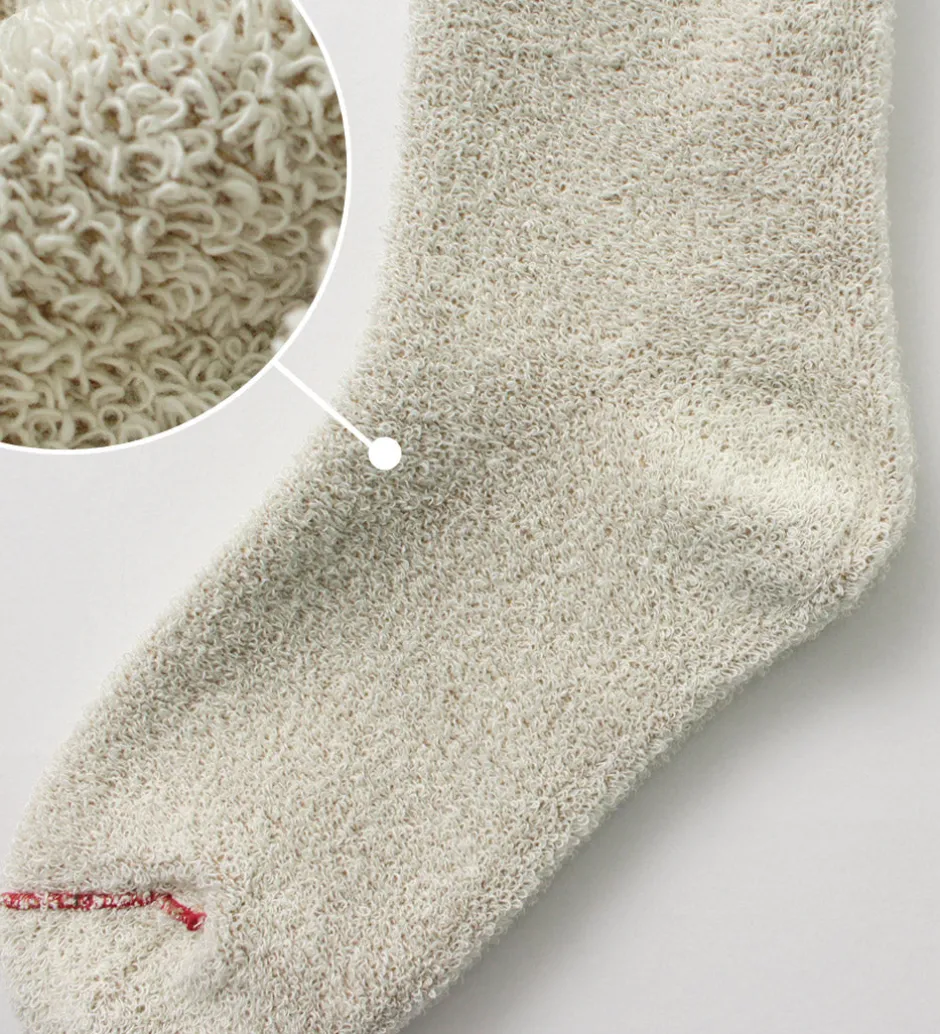 Socks^ROTOTO / Double Face Crew Socks Silk & Cotton