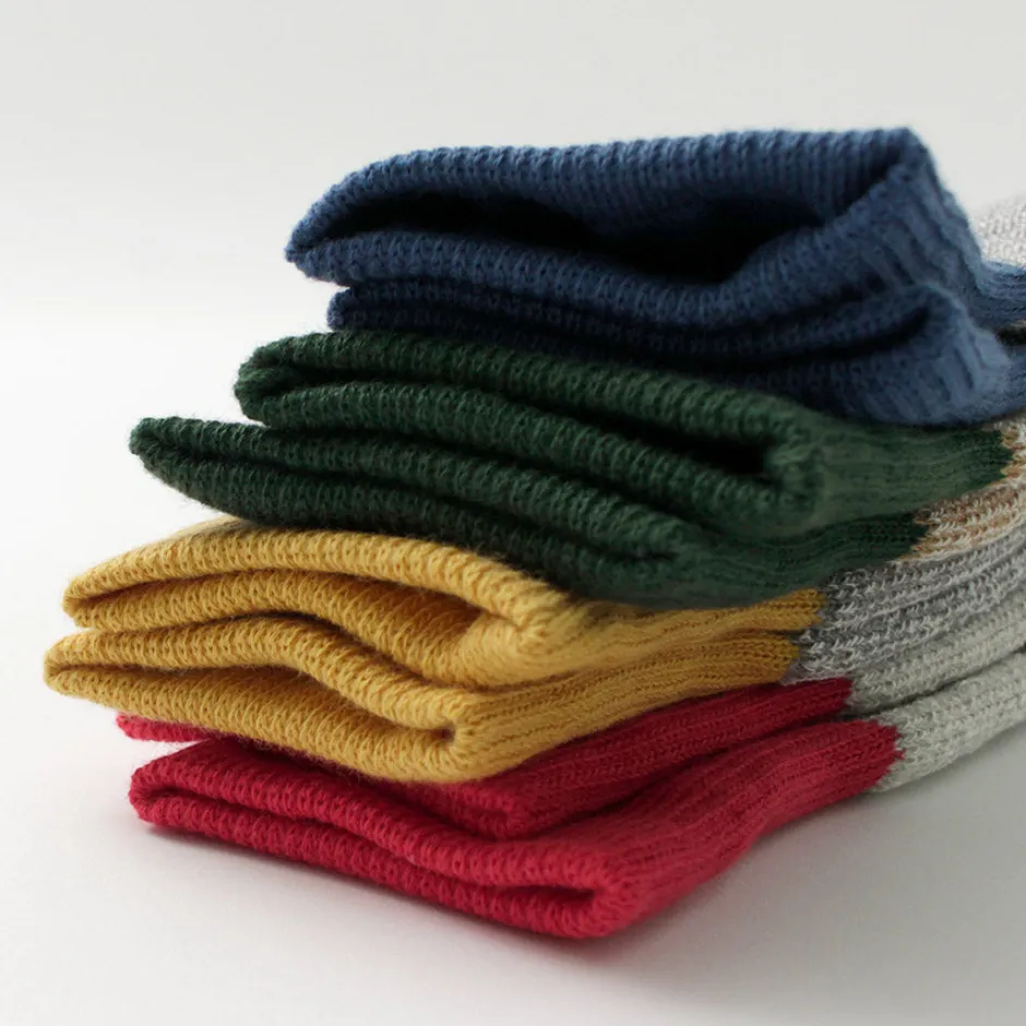 Socks^ROTOTO / Double Face Crew Socks Silk & Cotton