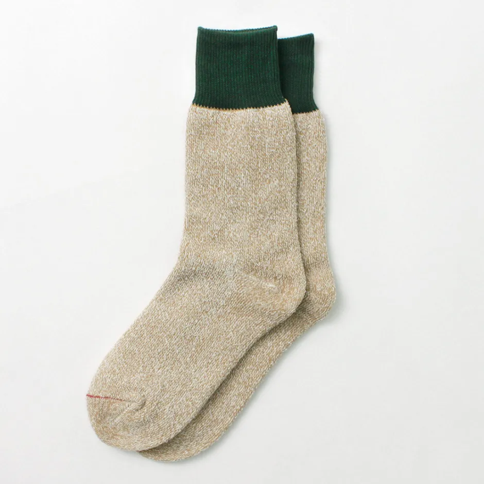 Socks^ROTOTO / Double Face Crew Socks Silk & Cotton