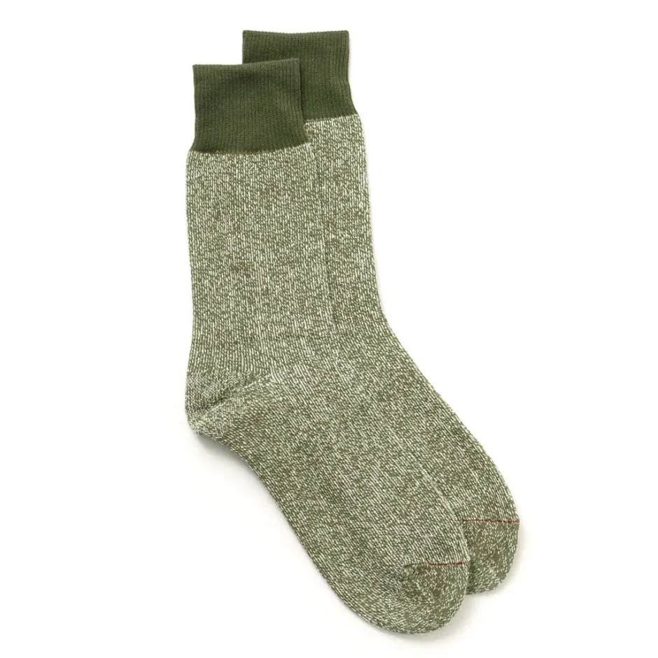 Socks^ROTOTO / Double Face Crew Socks Silk & Cotton