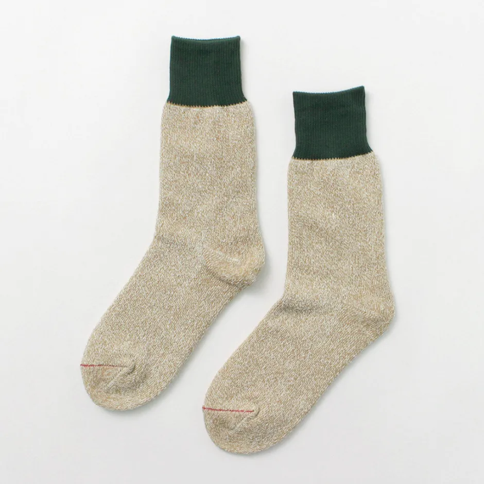 Socks^ROTOTO / Double Face Crew Socks Silk & Cotton