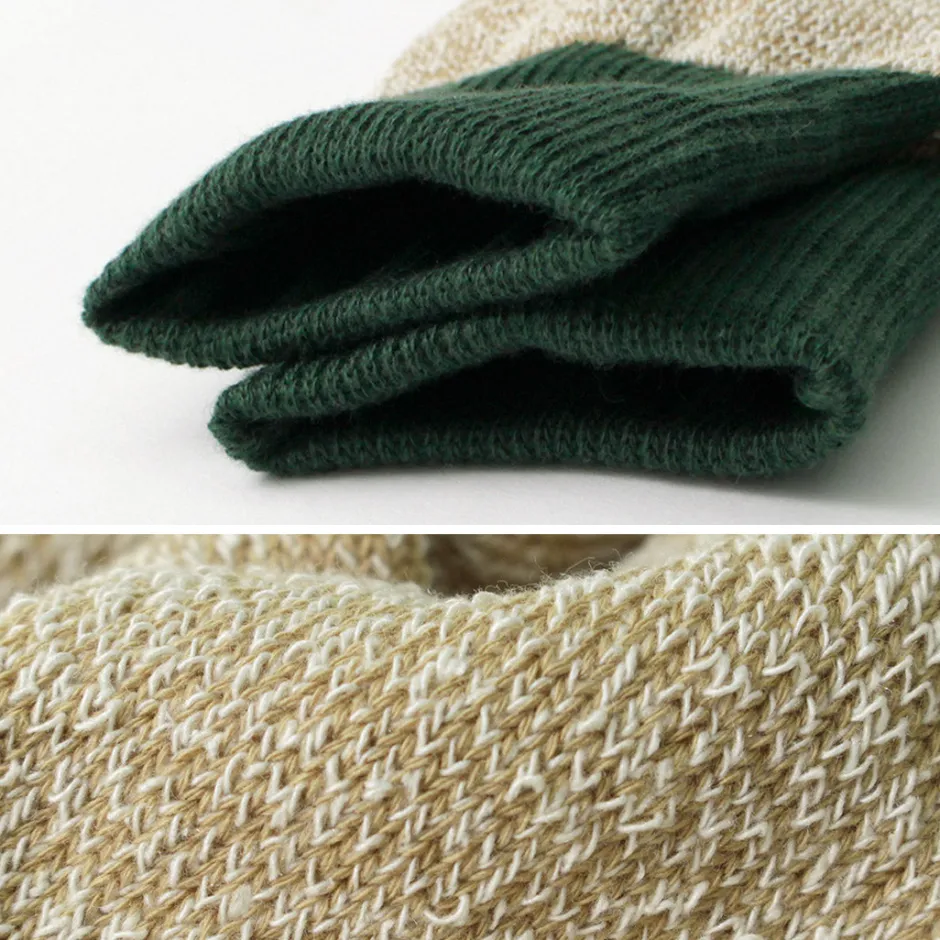Socks^ROTOTO / Double Face Crew Socks Silk & Cotton