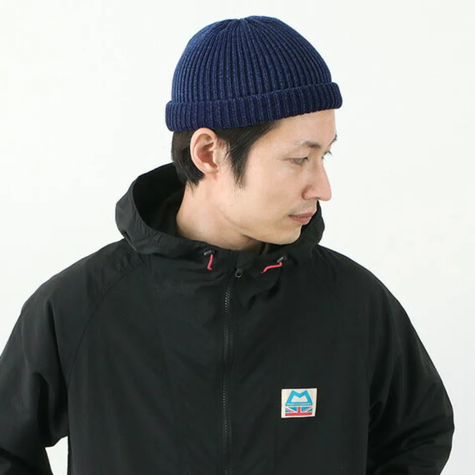 Hats^ROTOTO / Indigo Cotton Roll Up Beanie
