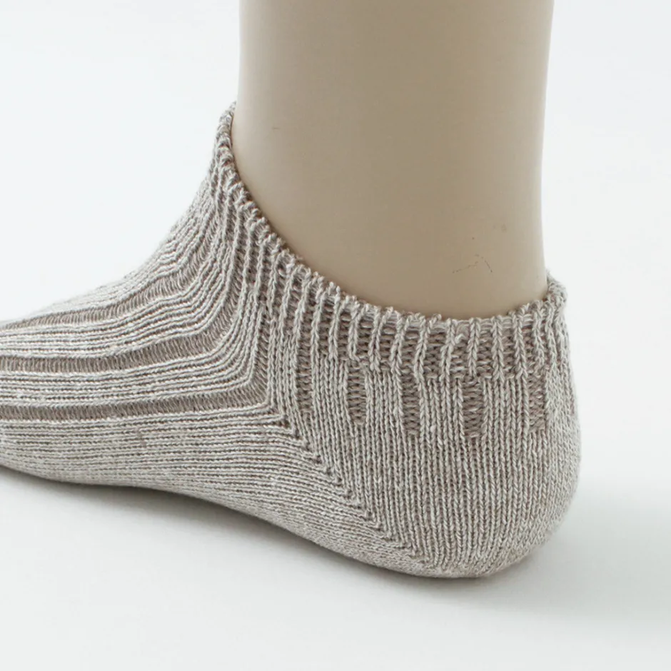 Socks^ROTOTO / Linen Cotton Rib Socks Short