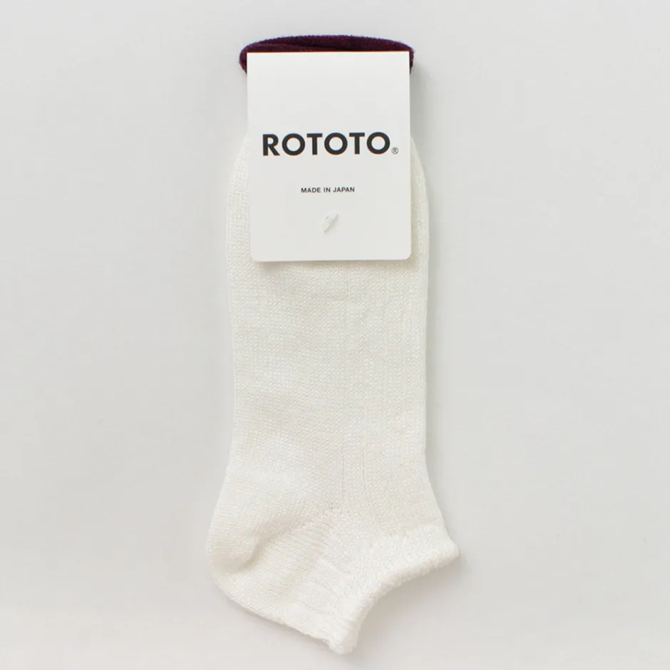 Socks^ROTOTO / Linen Cotton Rib Socks Short