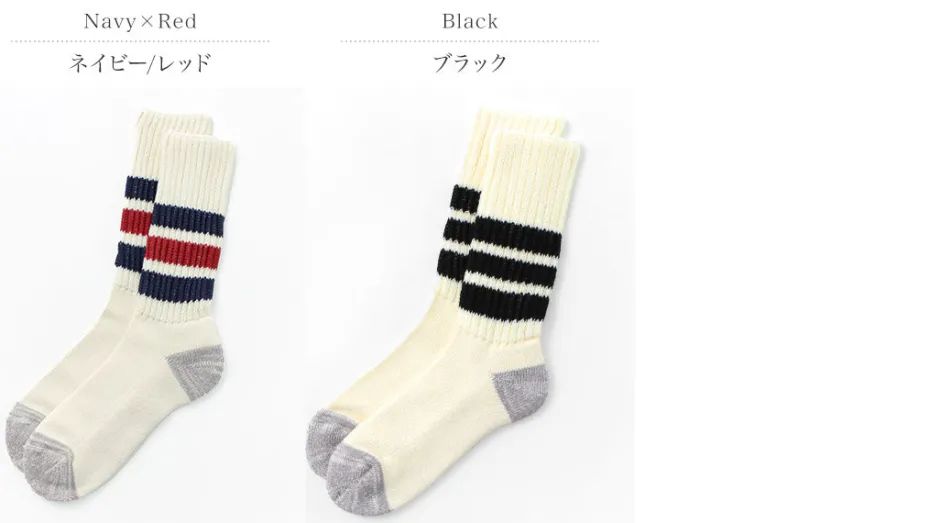 Socks^ROTOTO / R1255 Coarse Ribbed Old School Socks