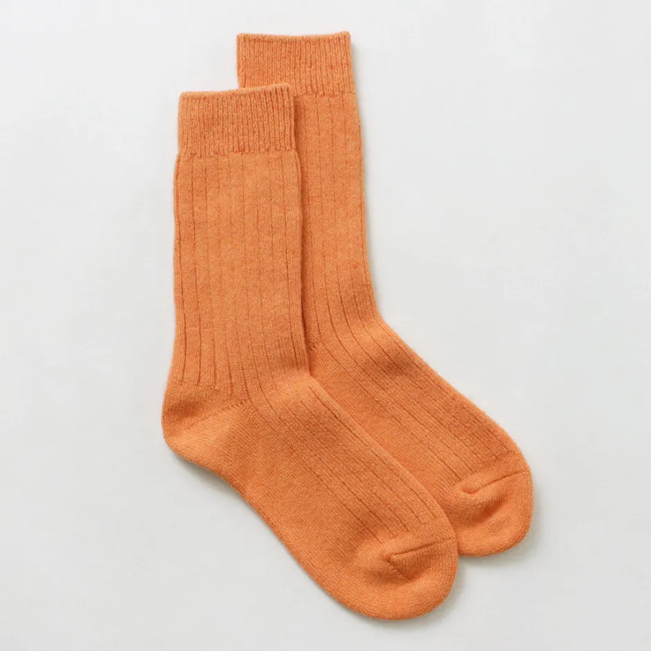 Socks^ROTOTO / R1327 Cotton wool ribbed crew socks
