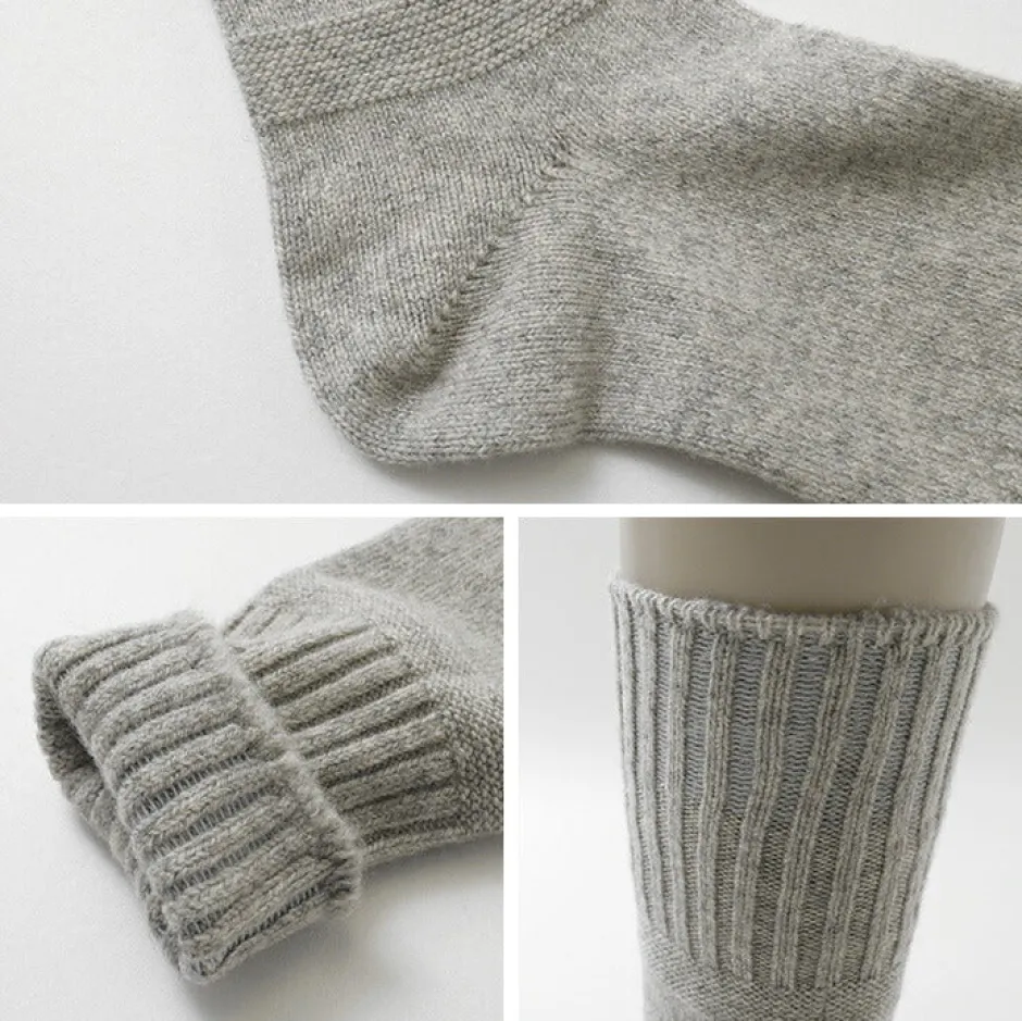 Socks^ROTOTO / R1378 Gandy pattern crew socks
