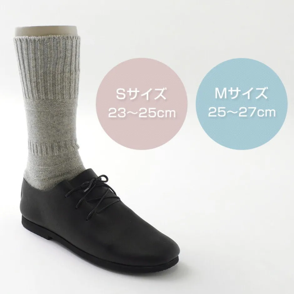 Socks^ROTOTO / R1378 Gandy pattern crew socks