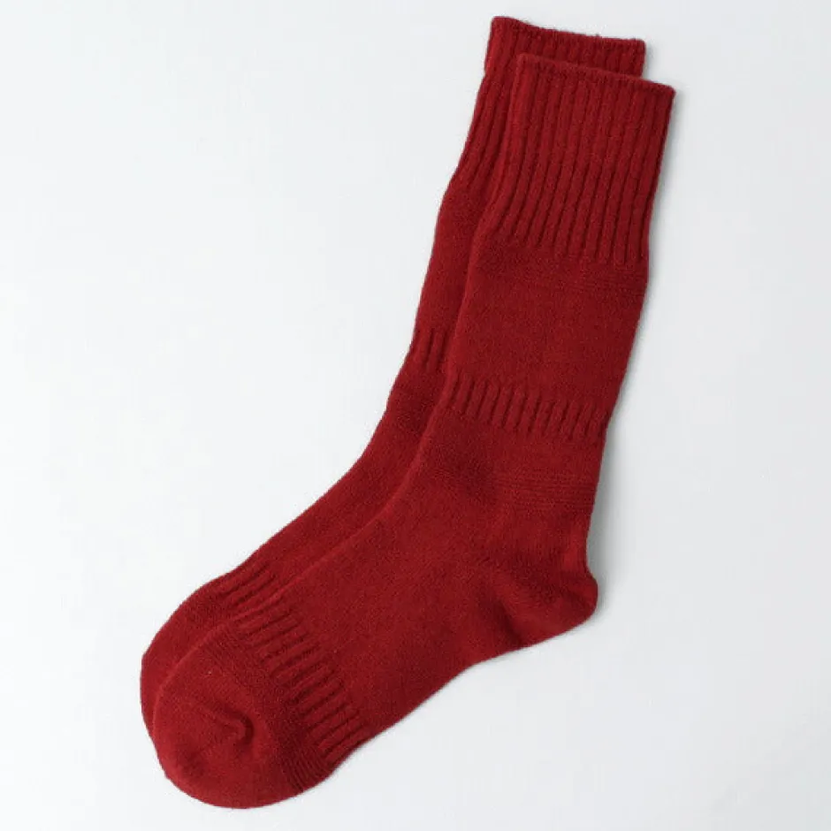 Socks^ROTOTO / R1378 Gandy pattern crew socks
