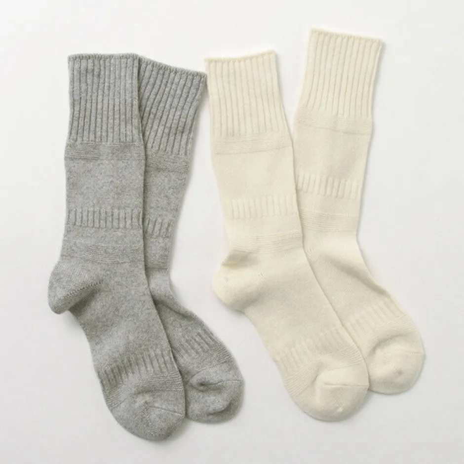 Socks^ROTOTO / R1378 Gandy pattern crew socks