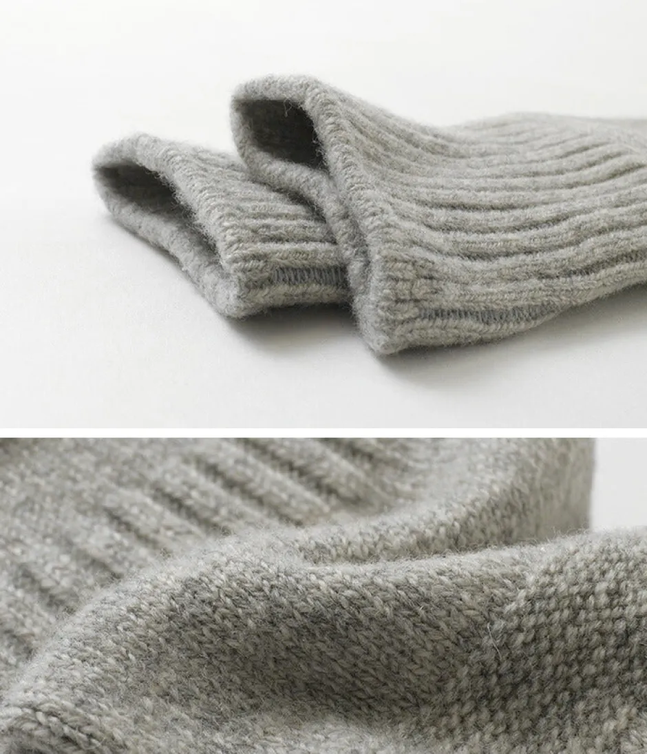 Socks^ROTOTO / R1378 Gandy pattern crew socks