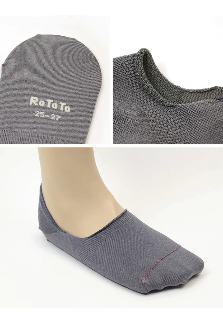 Socks^ROTOTO / R1082 High gauge foot cover socks