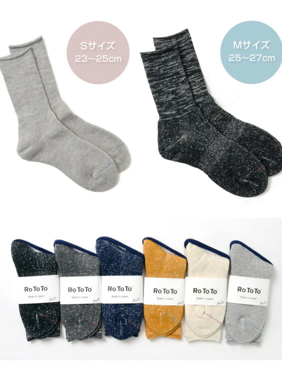 Socks^ROTOTO / R1066 Japanese Paper Pile Socks