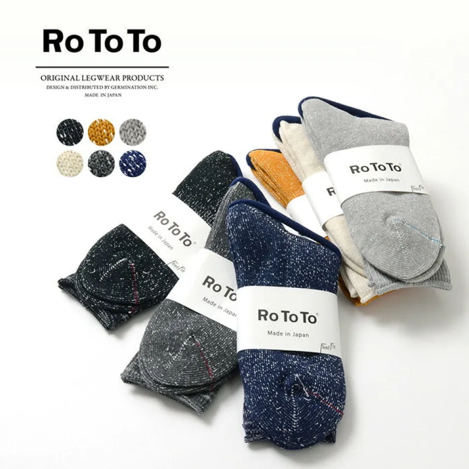 Socks^ROTOTO / R1066 Japanese Paper Pile Socks