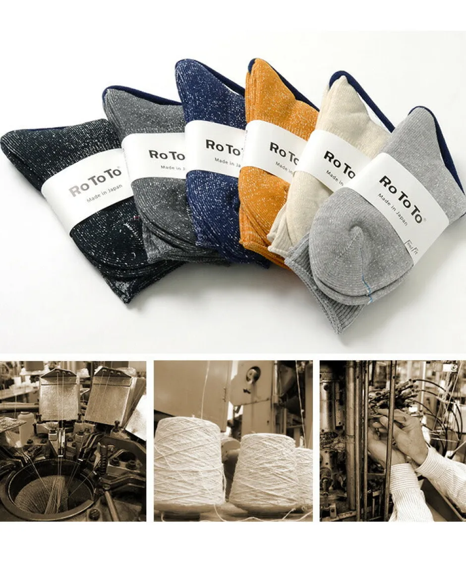 Socks^ROTOTO / R1066 Japanese Paper Pile Socks