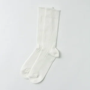 Socks^ROTOTO / R1461 linen cotton ribbed socks