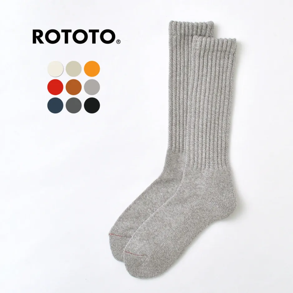 Socks^ROTOTO / R1334 Loose pile crew socks