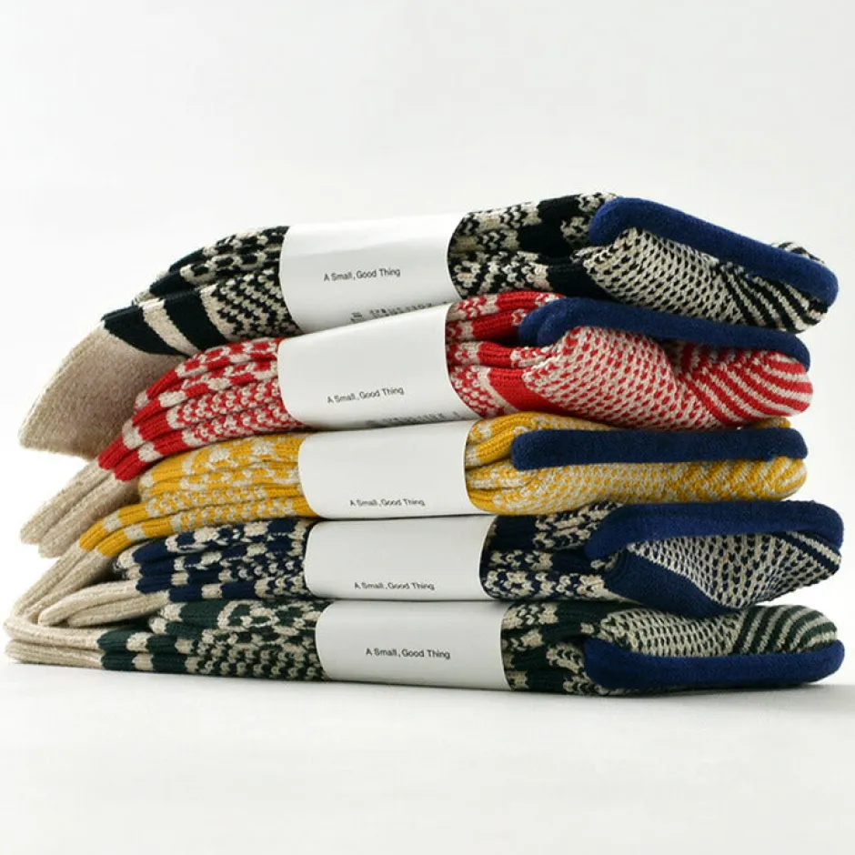 Socks^ROTOTO / R1337 Multi jacquard crew socks
