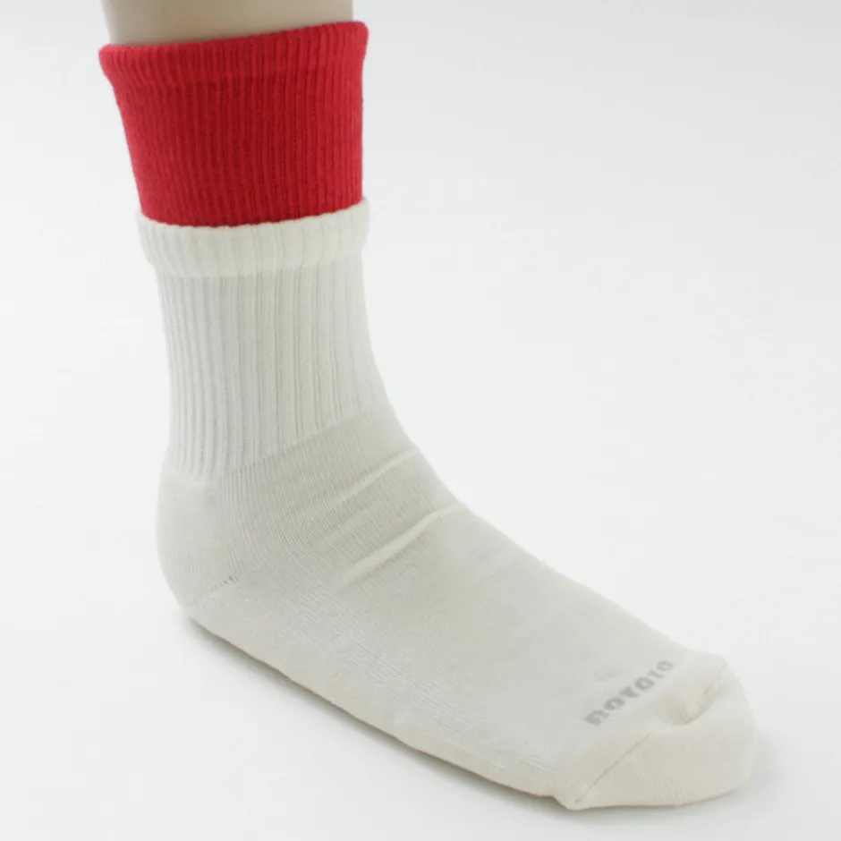 Socks^ROTOTO / R1421 Organic cotton double layer crew socks