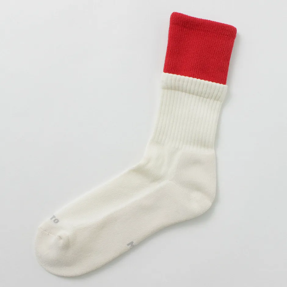 Socks^ROTOTO / R1421 Organic cotton double layer crew socks