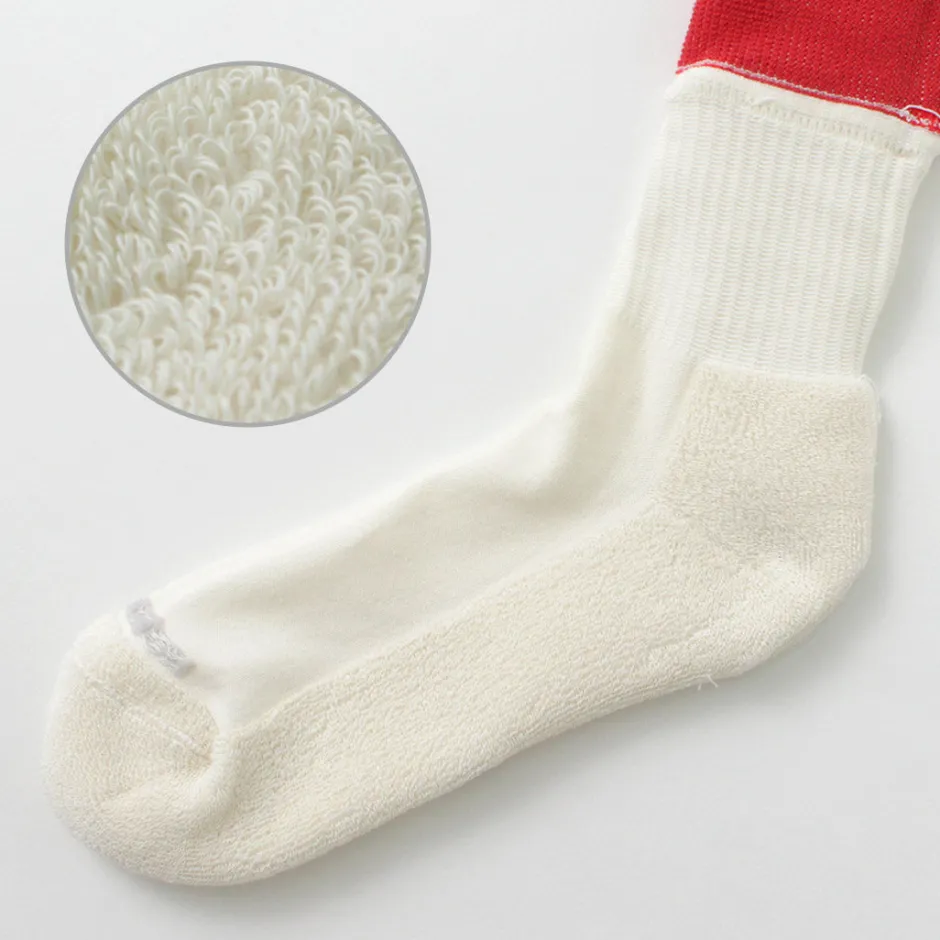 Socks^ROTOTO / R1421 Organic cotton double layer crew socks