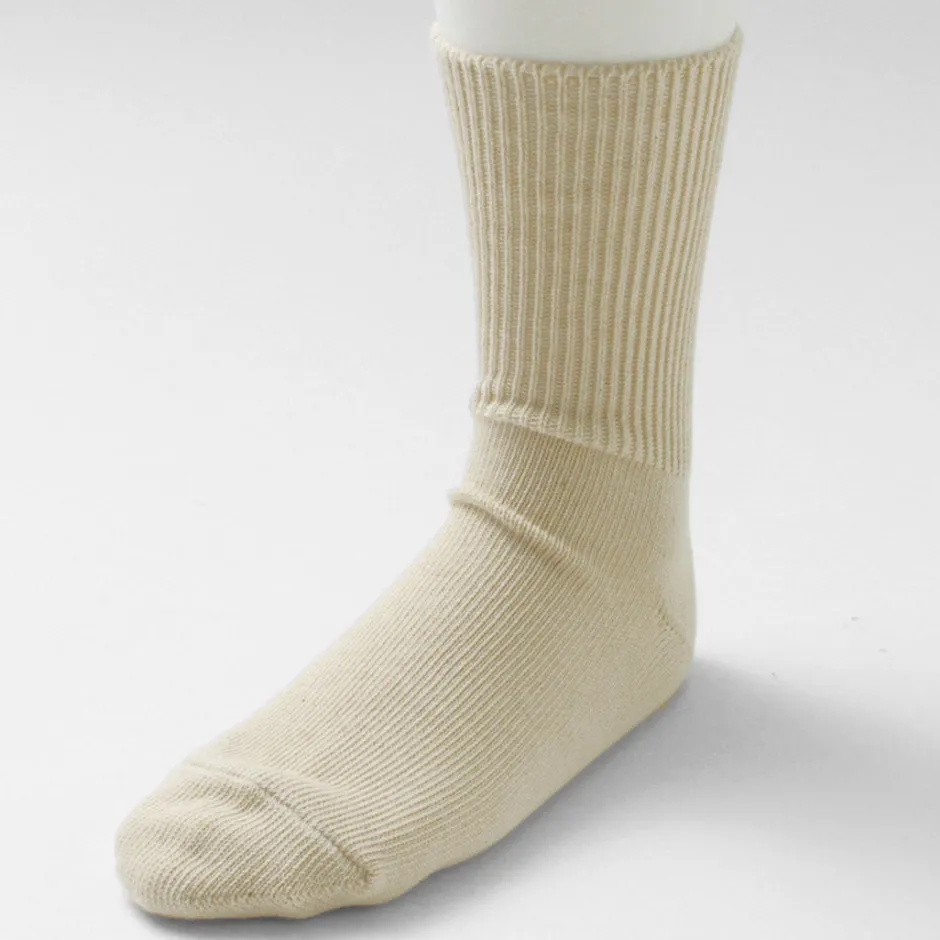 Socks^ROTOTO / R1427 Organic Daily 3 Pack Ribbed Crew Socks