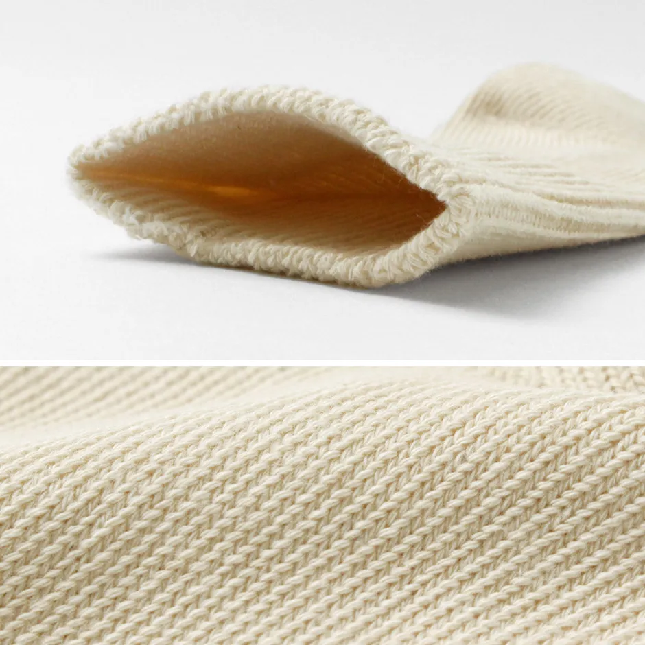 Socks^ROTOTO / R1427 Organic Daily 3 Pack Ribbed Crew Socks