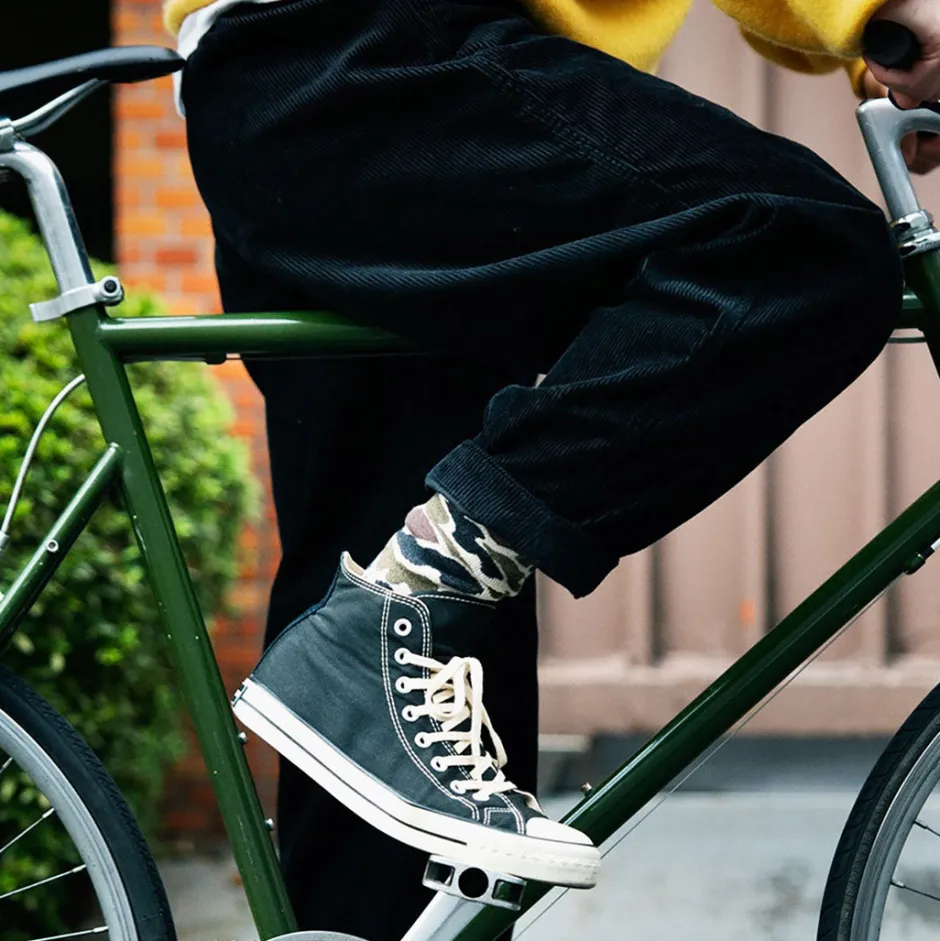 Socks^ROTOTO / R1339 Pile camo crew socks