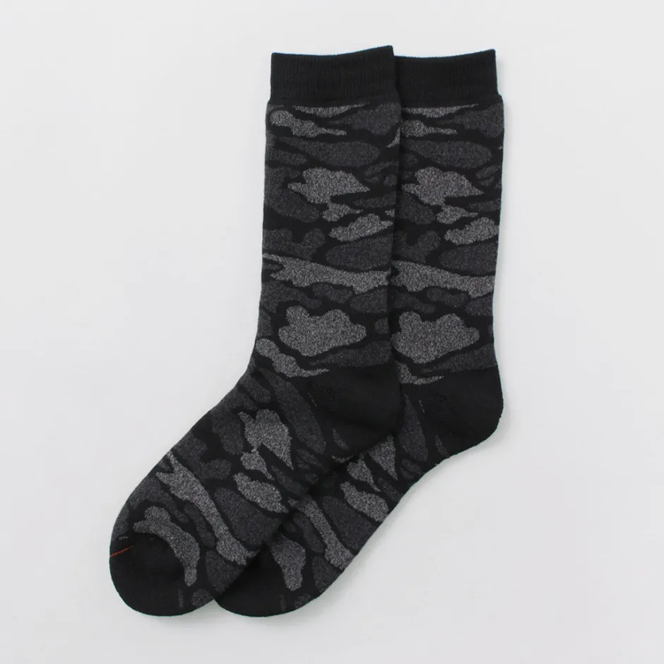Socks^ROTOTO / R1339 Pile camo crew socks
