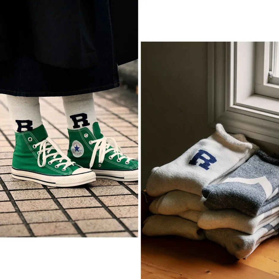 Socks^ROTOTO / Raffy Sweat Socks R Logo