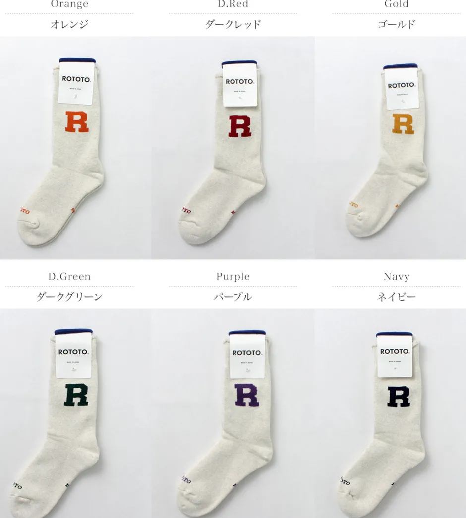 Socks^ROTOTO / Raffy Sweat Socks R Logo