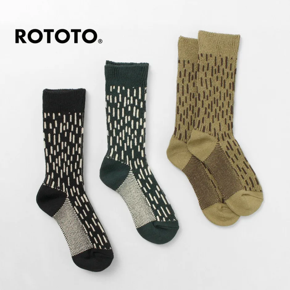 Socks^ROTOTO / Raindrop Crew Socks