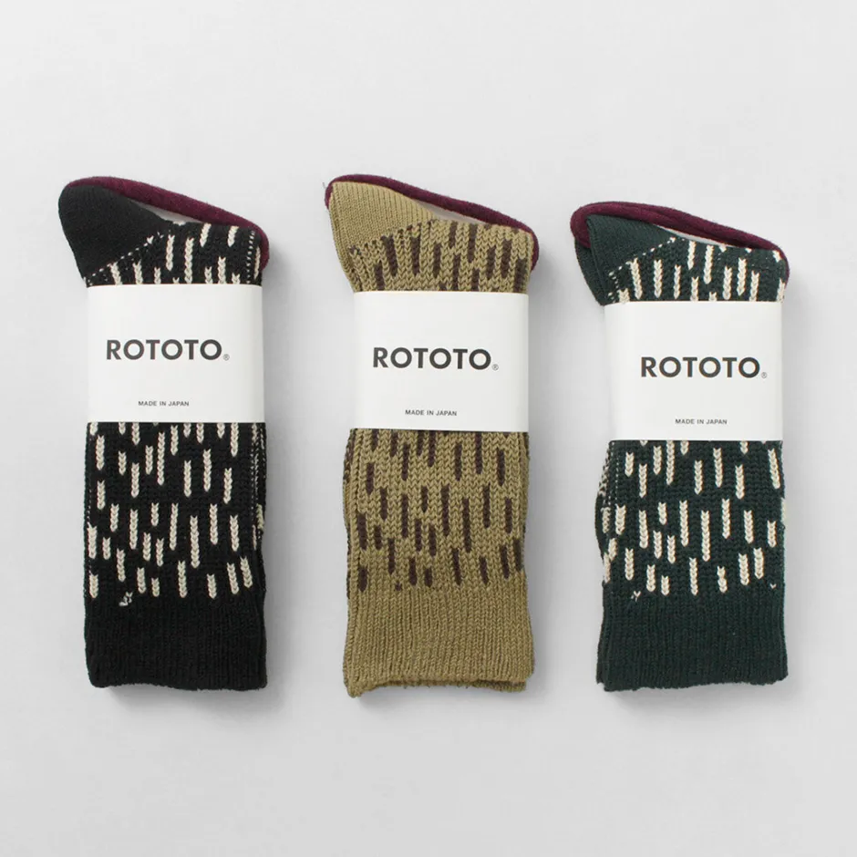 Socks^ROTOTO / Raindrop Crew Socks