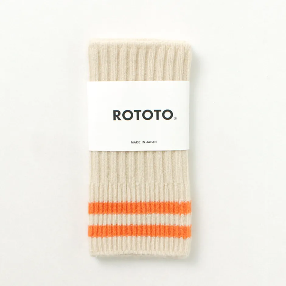 Gloves^ROTOTO / Striped Seamless Hand Warmer Merino Lamb Wool