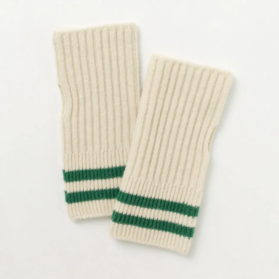 Gloves^ROTOTO / Striped Seamless Hand Warmer Merino Lamb Wool