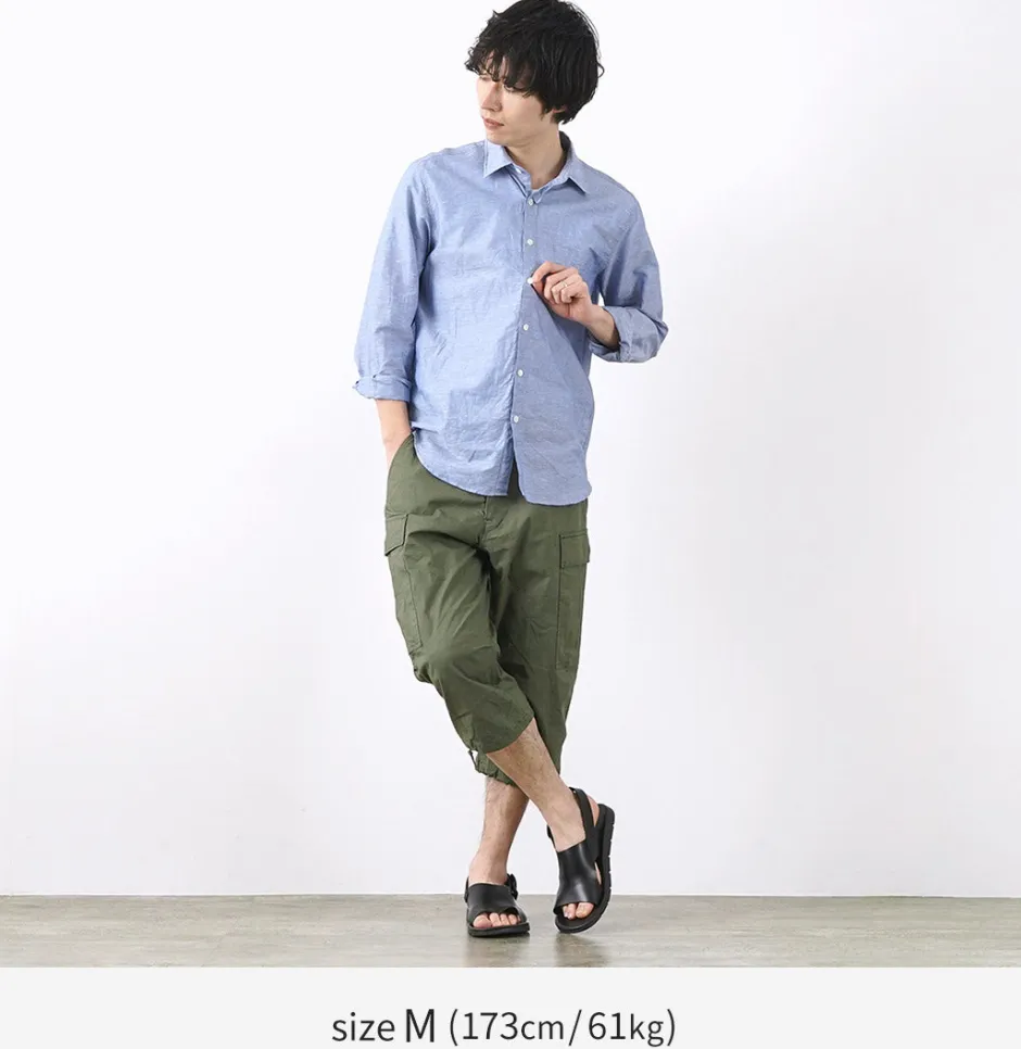 Trousers^SAGE DE CRET / Cropped Cargo Pants olive