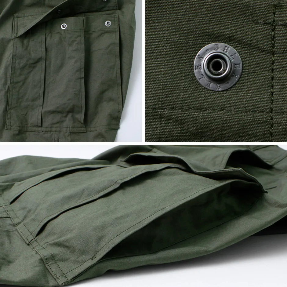 Trousers^SAGE DE CRET / Cropped Cargo Pants olive